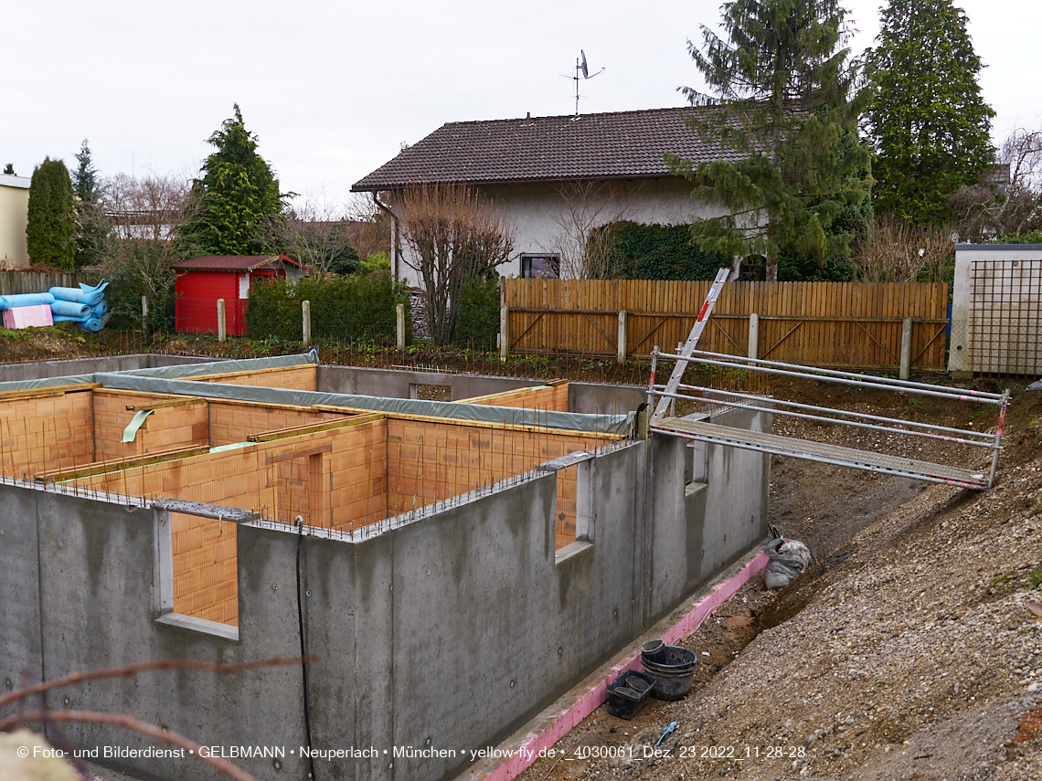 23.12.2022 - Neubau eines Mehrfamilienhause in der Niederalmstraße 16 in Neuperlach-Trudering